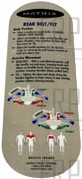 OPERATION INSTRUCTION DECAL MX-S22 - Product Image