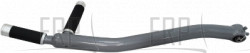 Pedal Arm set;;right down;Iced Sliver;;; - Product Image
