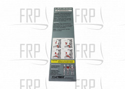 PLACARD, LAT/ROW ENGLISH - Product Image