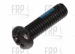 Round Head Philips Screw Blue Nylonpatch M6xP1.0x20 - Product Image