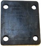 Rubber Pad;Rubber;76x67x6;BL;GM19 76X67X6(RUBBER ANTHRACITE) - Product Image