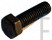 Screw;Hex;M5x0.8Px15L;Black Zinc; - Product Image