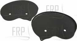 sliding wheel protect piece;Right;Painti - Product Image