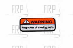 Small Warning Decal - Product Image