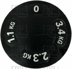 Spec Label;Incremental Weight Plate;3.4K - Product Image