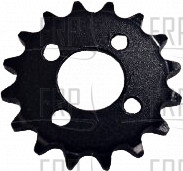 SPROCKET, TRANSMISSION, 16T, S45C, BED, CS17, - Product Image