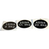 43003813 - Sticker;Storage Horn ;PL04KM-G3-Includes 1 each of 10lb, 25lb, 45lb - Product Image 43003813 - Sticker;Storage Horn ;PL04KM-G3-Includes 1 each of 10lb, 25lb, 45lb - Product Image