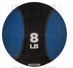 TKO 8 lb. Rubberized Medicine Ball - Product Image