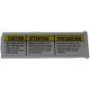 49021276 - Warning Label, Ari Shock, 45mmx20mm, TM - Product Image
