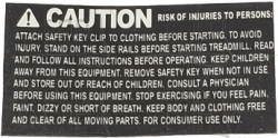 WARNING LABEL, OVERLAY, WHITE WORD/BLACK B - Product Image