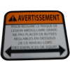 Warning Label;;Adjustable Stop 1;;;;Fren - Product Image