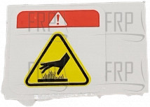 Warning Label;Fly Wheel Cover;;;PVC;;;TM - Product Image