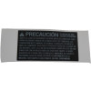49017976 - WARNING LABEL;#;WHITE WORD/BLACK#TM660; - Product Image