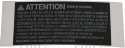 WARNING LABEL;#;WHITE WORD/BLACK#TM660; - Product Image
