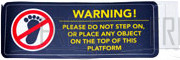 Warning Sticker;EP73-KM;EP73 - Product Image