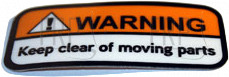 Warning sticker;small;GM40-KM - Product Image