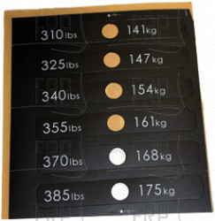 WEIGHT PLATE DECAL - Product Image